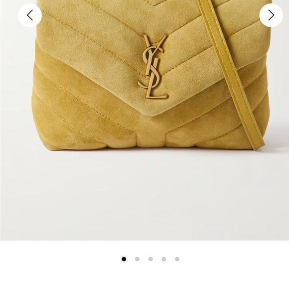 SAINT LAURENT
Loulou Toy quilted suede shoulder bag Yellow Color Brand New - Picture 2 of 8
